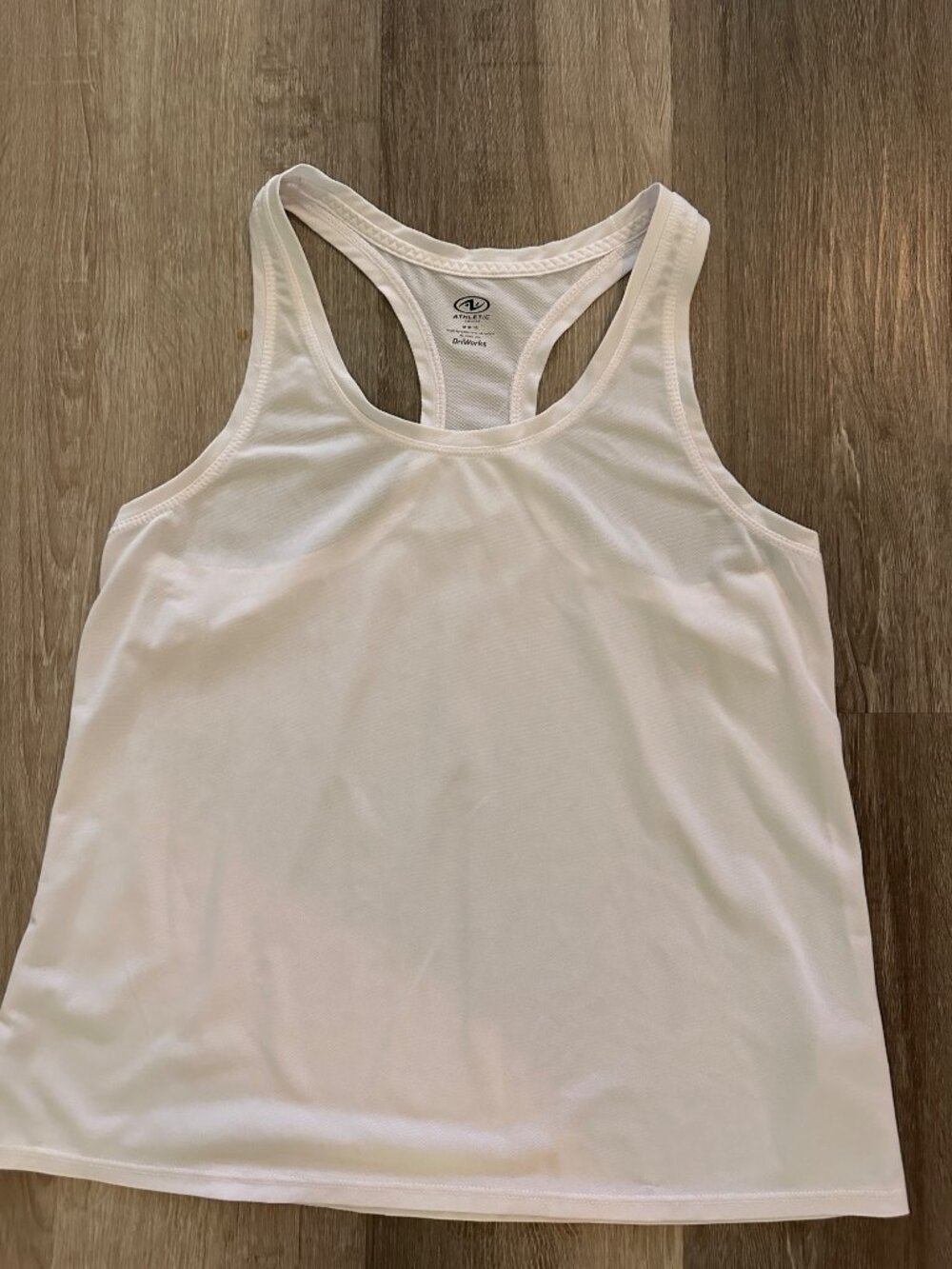 Athletic works driworks white tank size m